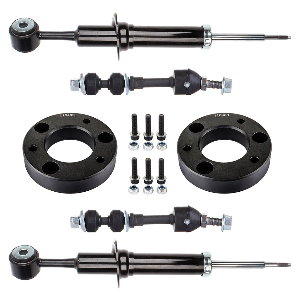 6pcs K80337 Stabilizer Bar Links+341601F/71361 Shocks Strut+Leveling Lift Kits