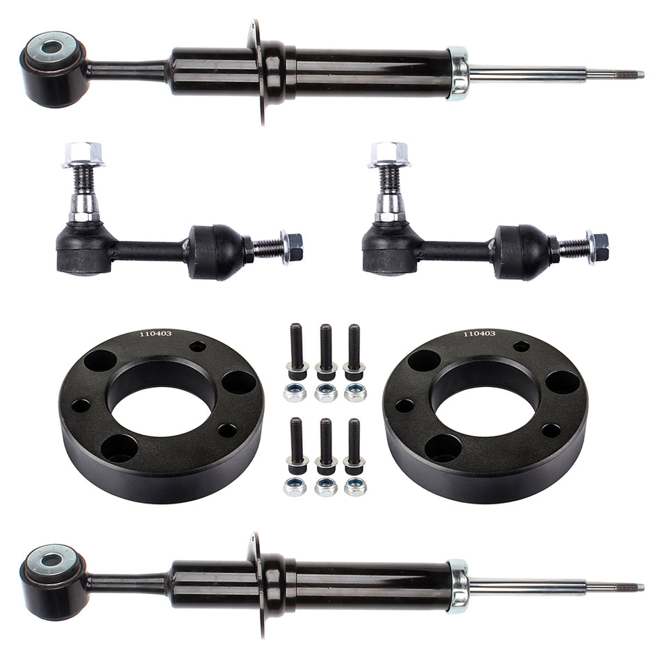 6pcs Sway Bars 341601F/71361 Shocks Struts Leveling Lift Kit For 2004 2005 Ford