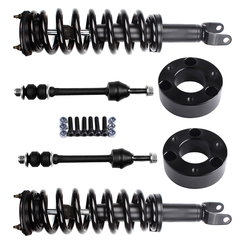 6pcs Sway Bar Quick Complete Struts 2.5inch Leveling Lift Kit for Dodge Ram 1500