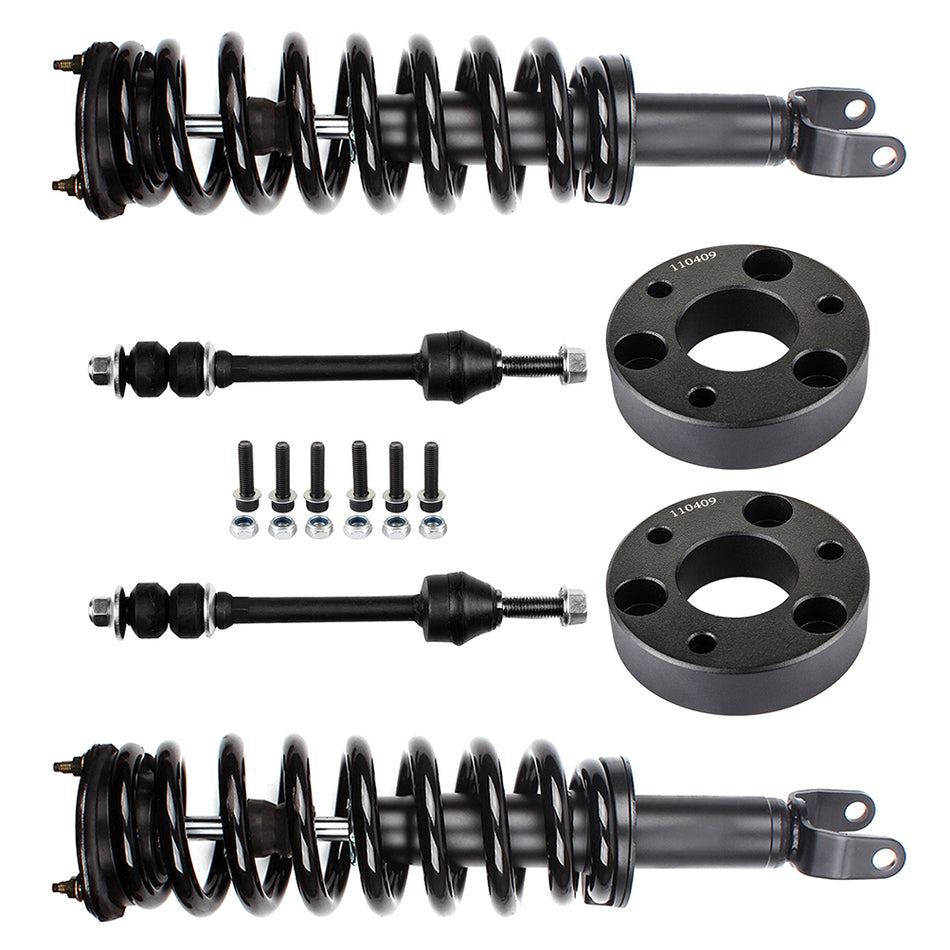 2 Sway Bar 2 Complete Strut & Spring 2 2inch Leveling Lift Kit for Dodge Ram 1500