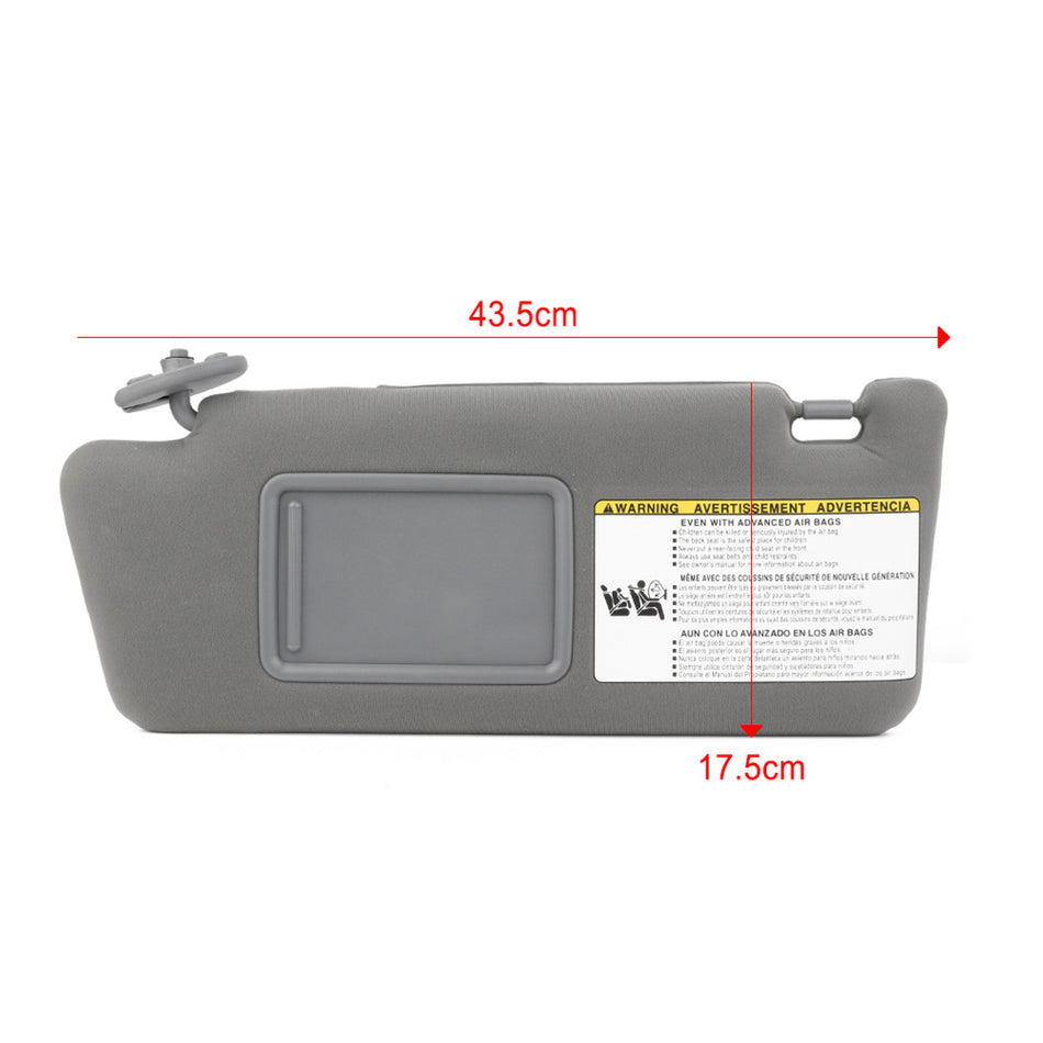 For Toyota Tacoma Sun Visors LH RH Med Gray 2005-2011 + License plate Light Free