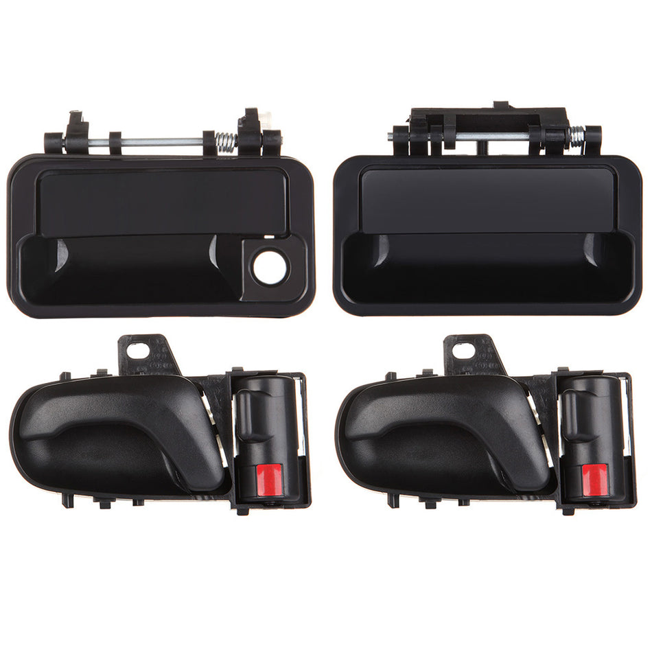 4x Left Side Interior & Exterior Door Handles 90-94 Geo Metro Suzuki Swift