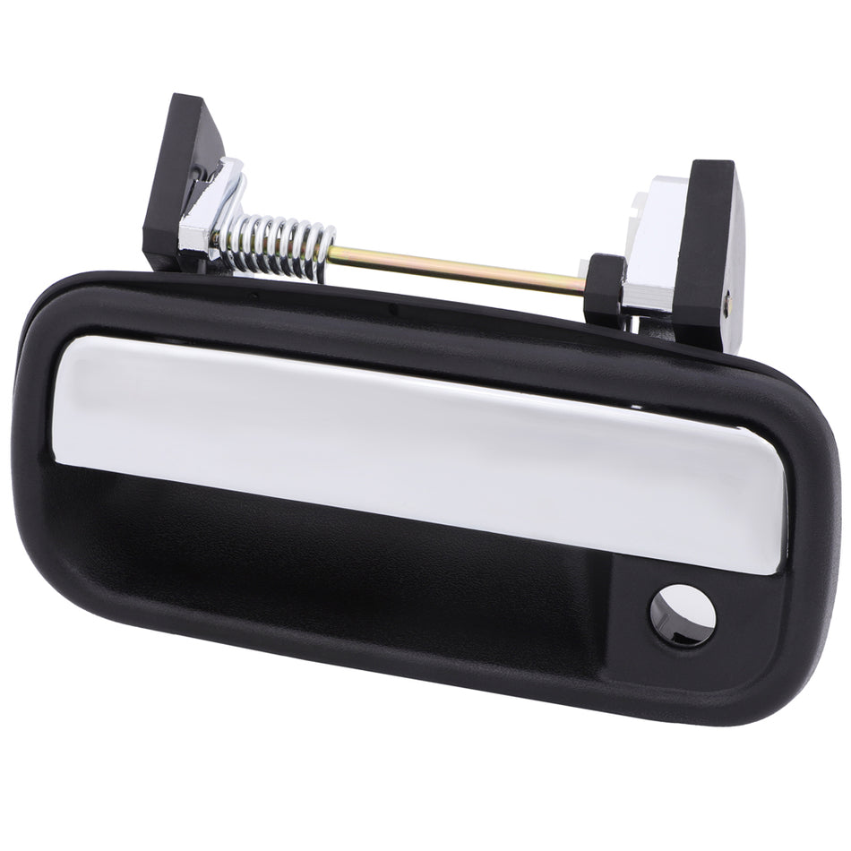 1990-1995 Toyota Pickup Outside Door Handle Tailgate Black & Chrome Front