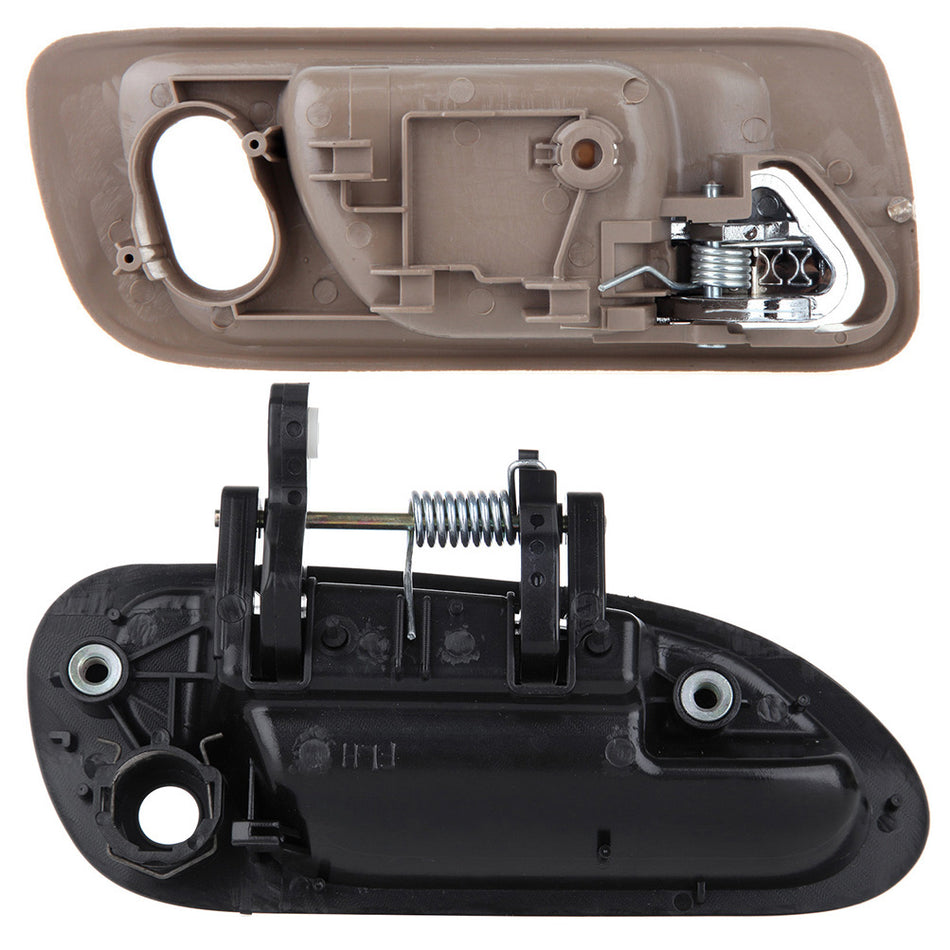 2x 1998-2002 Honda Accord Interior & Exterior Door Handles Front Left