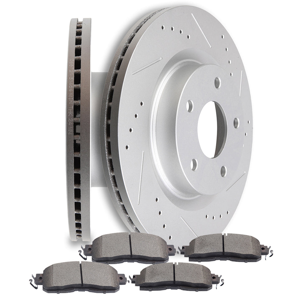 2013-2017 Nissan Altima Ceramic Brake Pads And Rotors Front