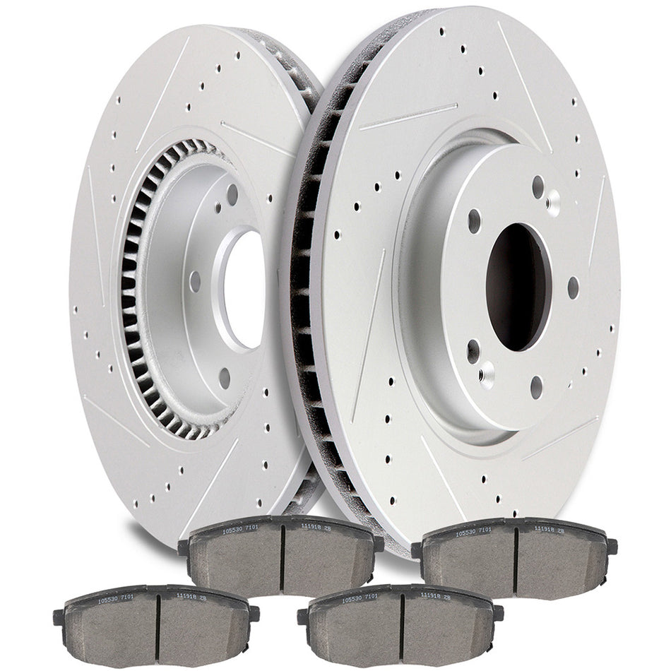 2010-2013 Kia Forte/Forte Koup Ceramic Brake Pads And Rotors Front