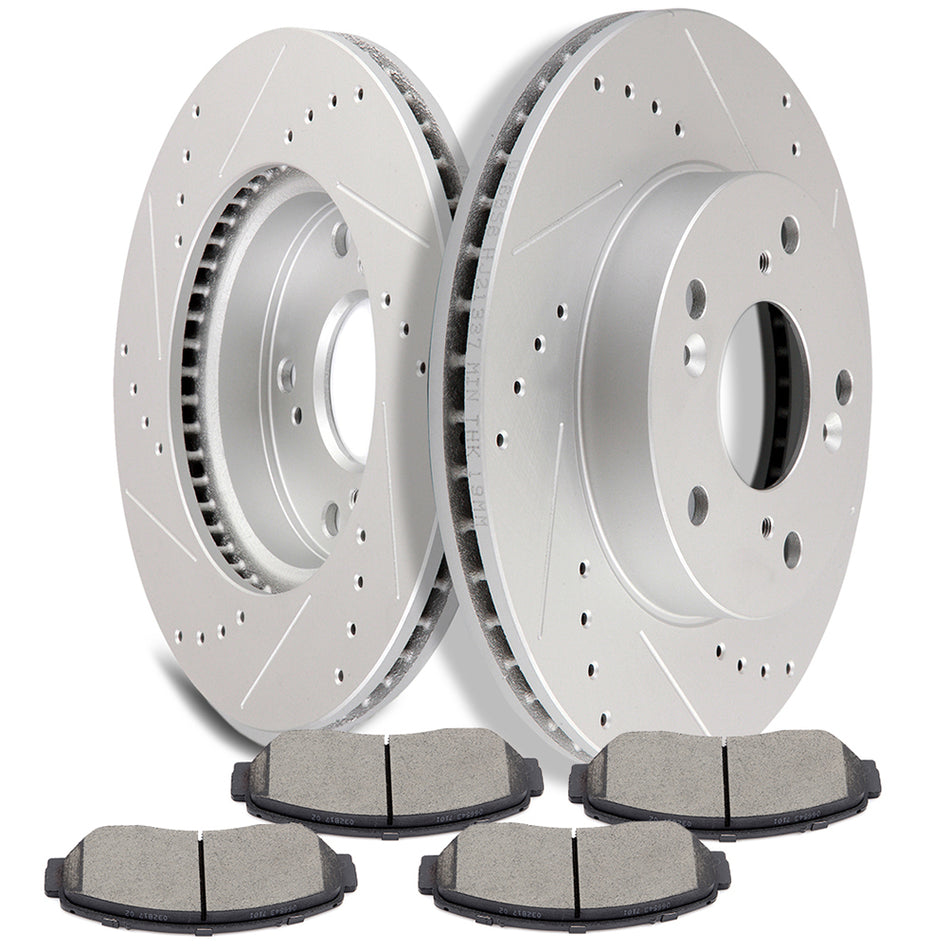 2015 Honda Civic Front Ceramic Brake Pads And Rotors