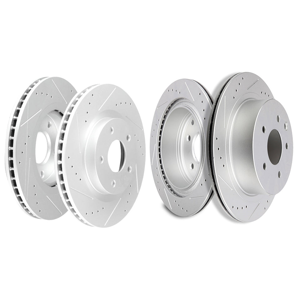 2008-2017 Nissan Rogue Brake Discs Rotors Front And Rear