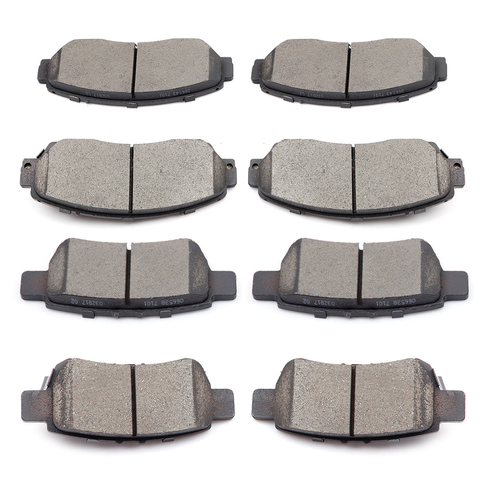 2005-2010 Honda Odyssey Ceramic Brake Pads Front & Rear 8 Pcs