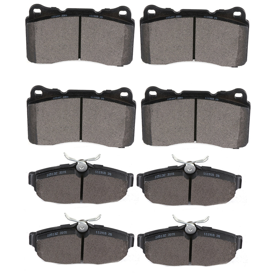 2007-2010 Ford Mustang Performance Ceramic Pads Kit Front And Rear