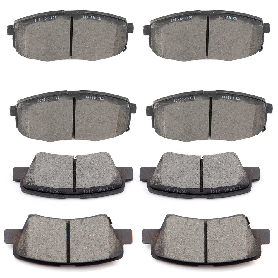2014-2016 Kia Soul Hatchback Ceramic Brake Pads Front And Rear