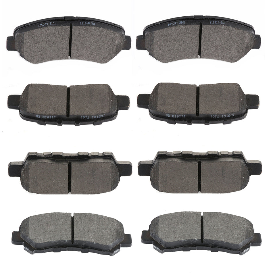 2009-2014 Nissan Maxima Front And Rear Ceramic Brake Pads