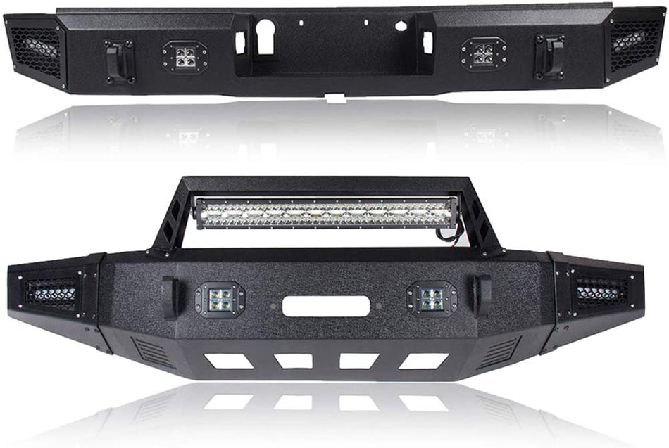 Front & Rear Bumper for 2015-2020 Ford F-150 -2 pieces