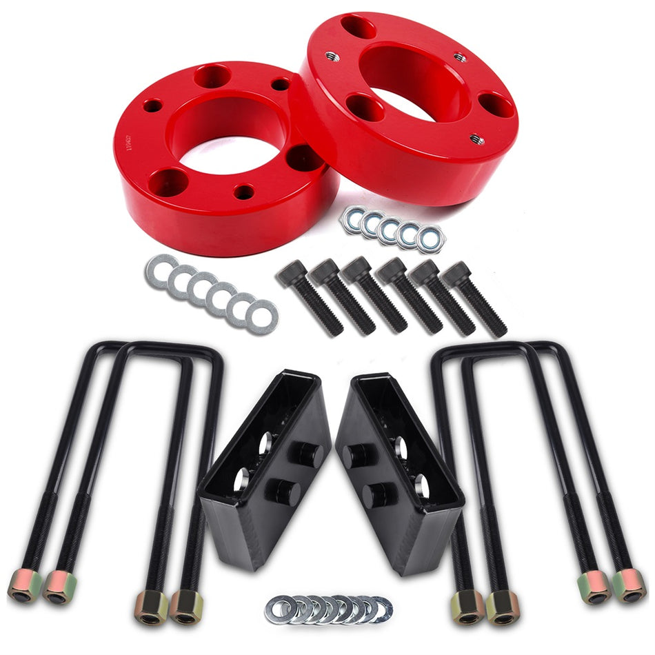 2.5 inch Front 1.5 inch Rear Leveling Lift Kit For Ford F-150 04-2018 4WD Only RED
