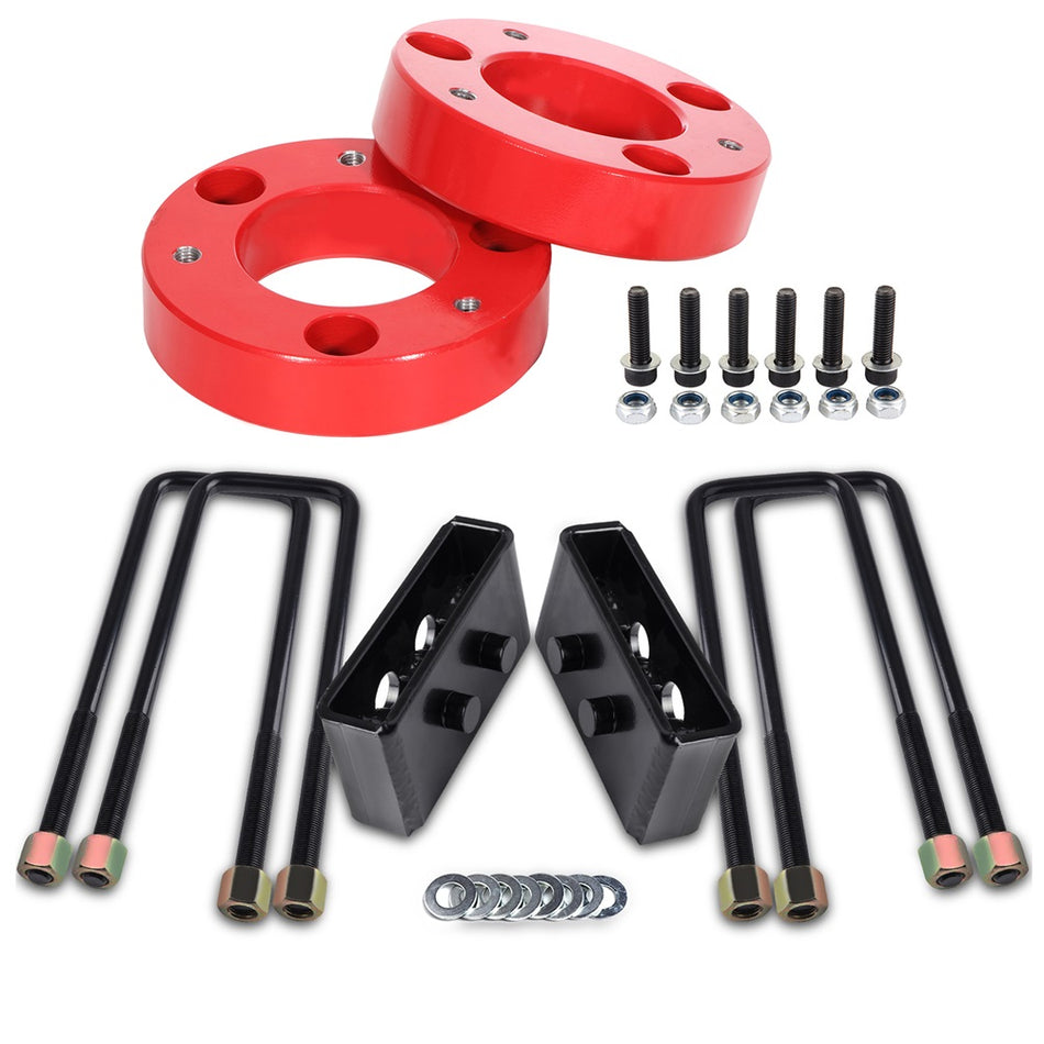 2 inch Front and 1.5 inch Rear Leveling Lift Kit For Ford F-150 2004-2018 4WD RED