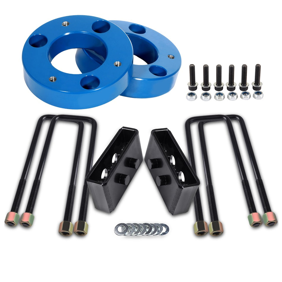 2 inch Front and 1.5 inch Rear Leveling Lift Kit For Ford F-150 2004-2018 4WD BLUE