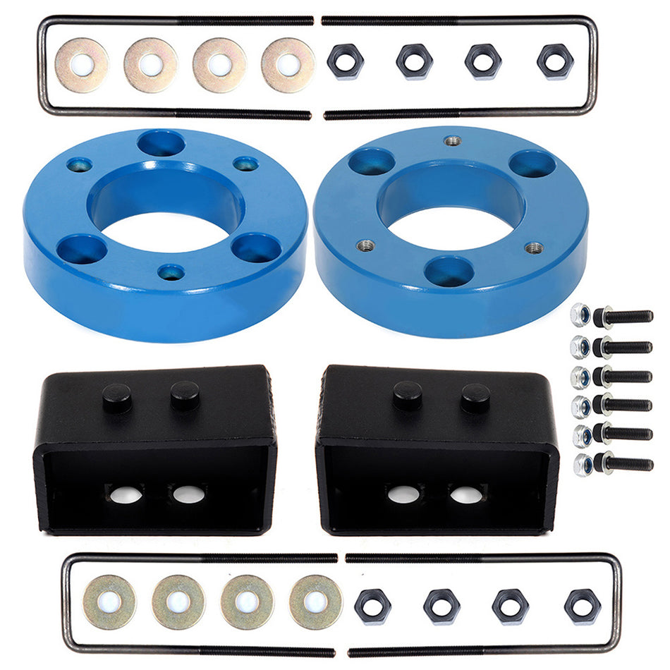 2 inch Front and 3 inch Rear Leveling Lift Kit For Ford F-150 2004-2020 2WD 4WD BLUE