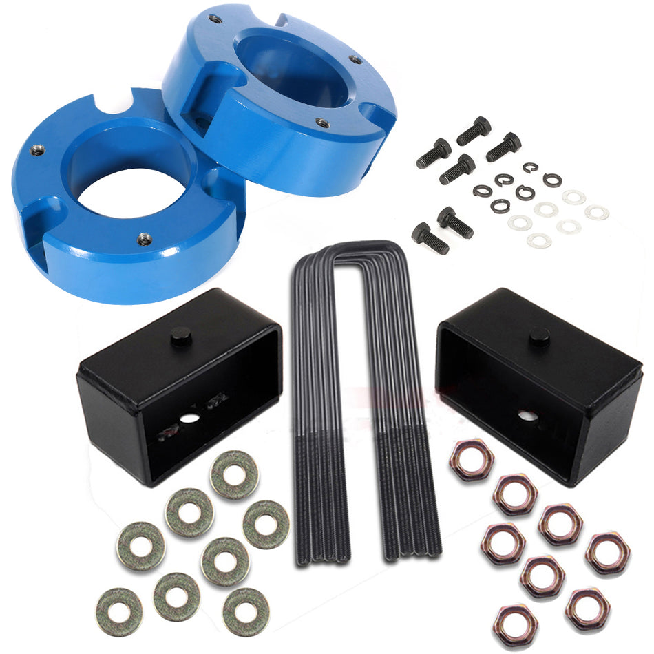 3 inch Front 2 inch Rear Leveling Lift Kit For Chevrolet Silverado 1500 GMC Sierra BLUE