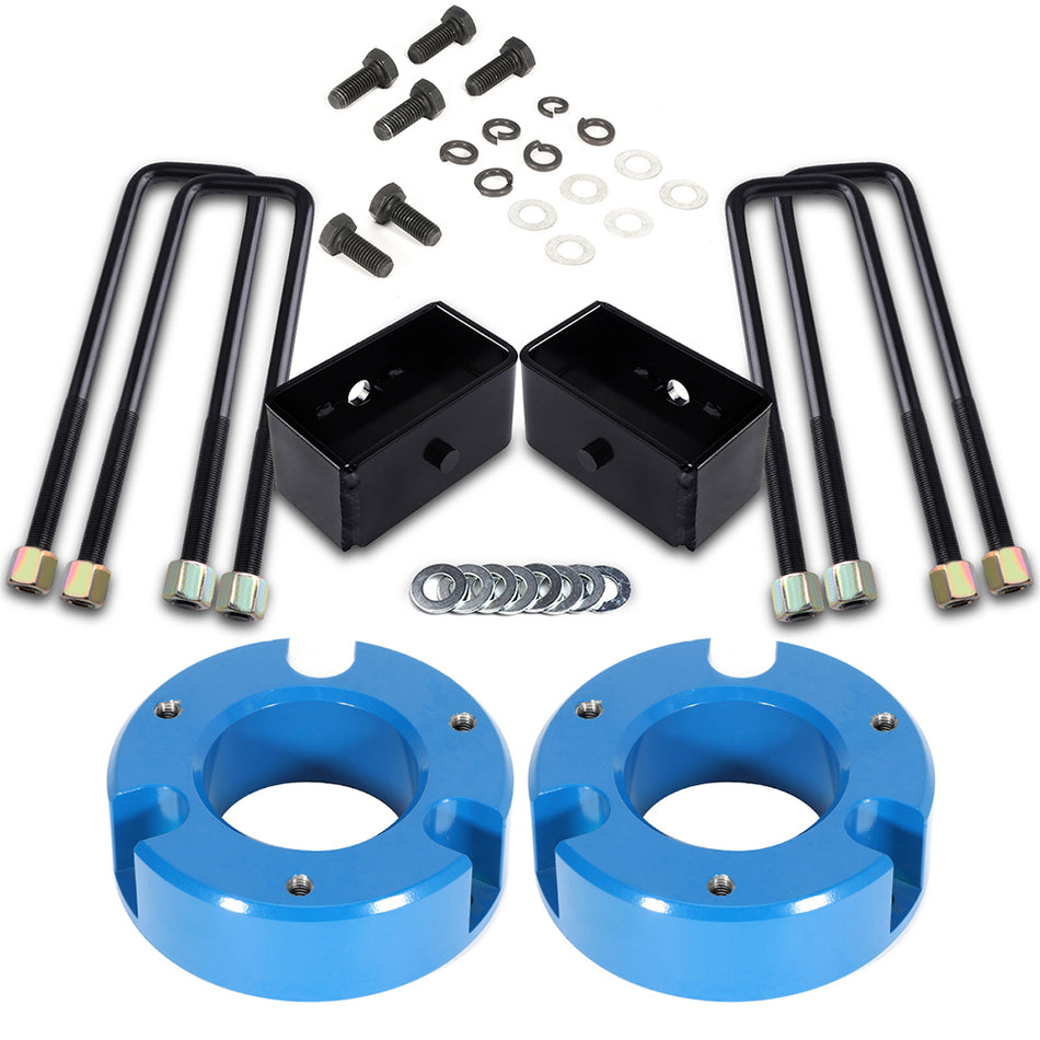 3 inch Front 1 inch Rear Leveling Lift Kit For Chevrolet Silverado 1500 GMC Sierra BLUE