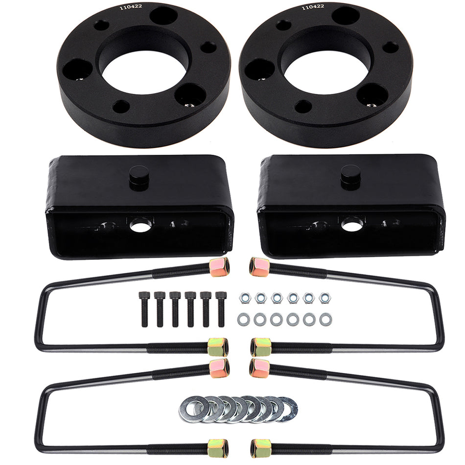 2 inch Front and 2 inch Rear Leveling Lift Kit For Nissan Titan 2004-2018 2WD and 4WD Black