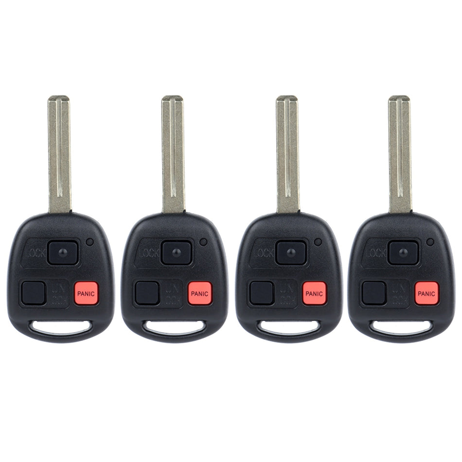 4pcs NEW Remote Key Fob 312MHz 4C Chip for Lexus RX300 1999-2003 N14TMTX