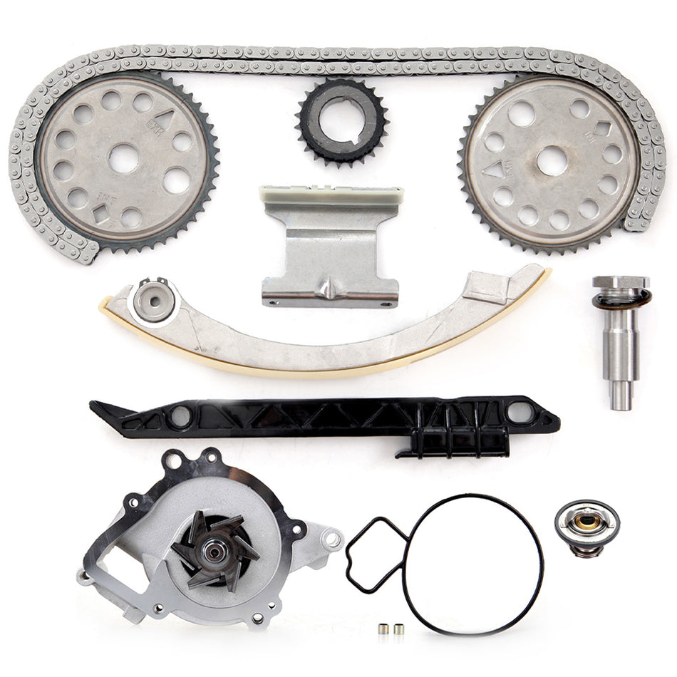 2002-2005 2.2L Chevy Cavalier,2004-2005 Chevy Classic Timing Chain Coolant Thermostat Housing Water Pump Kit ( 9-4201S ) 1 set