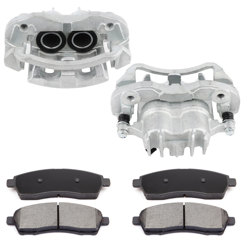 Rear Brake Calipers And Ceramic Pads For Ford Excursion F-250 F-350 Super Duty