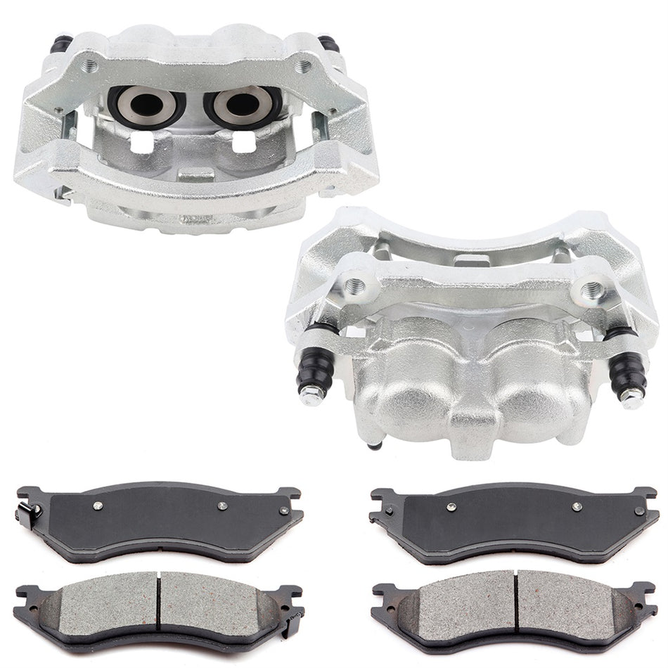 Rear Brake Calipers And Ceramic Pads Kits For 2006 Dodge Ram 1500