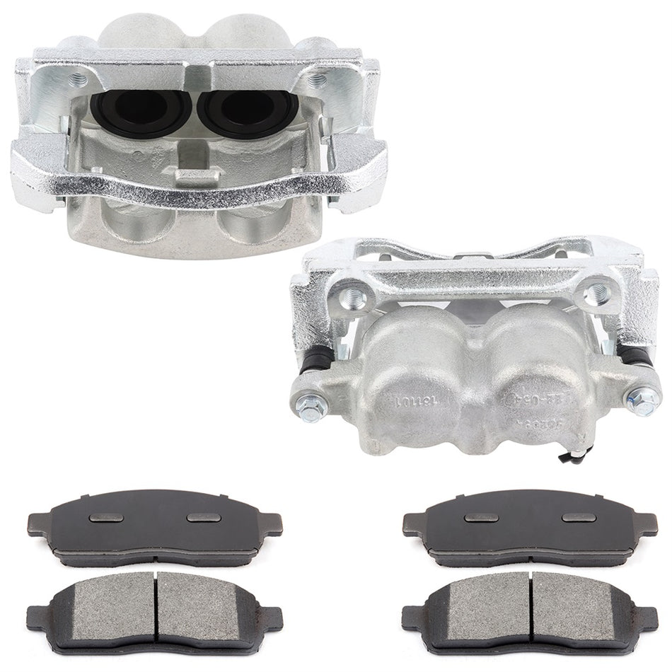 Front Brake Calipers And Ceramic Pads For Ford F-150 Lincoln Mark LT 2006-2008