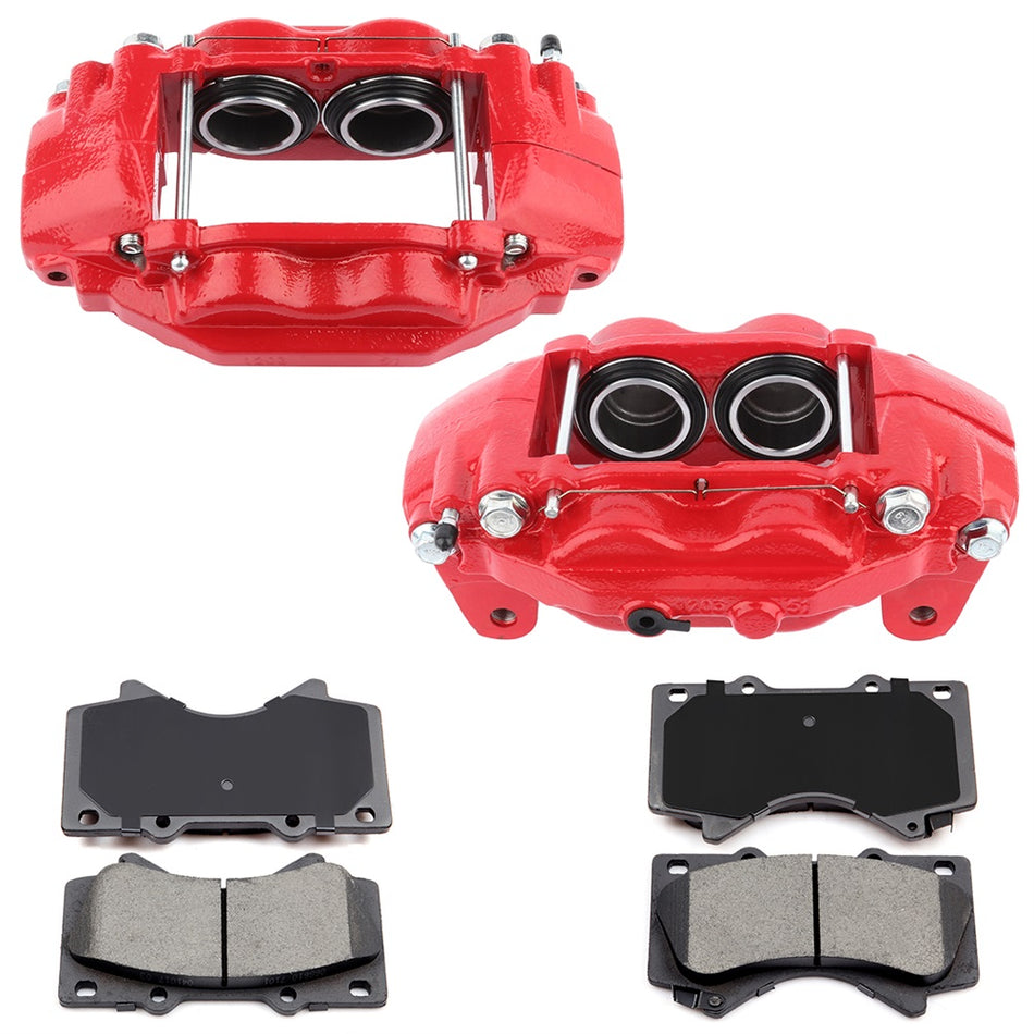 Front Brake Calipers And Ceramic Pads For Toyota Sequoia Tundra 2008 2009-2018