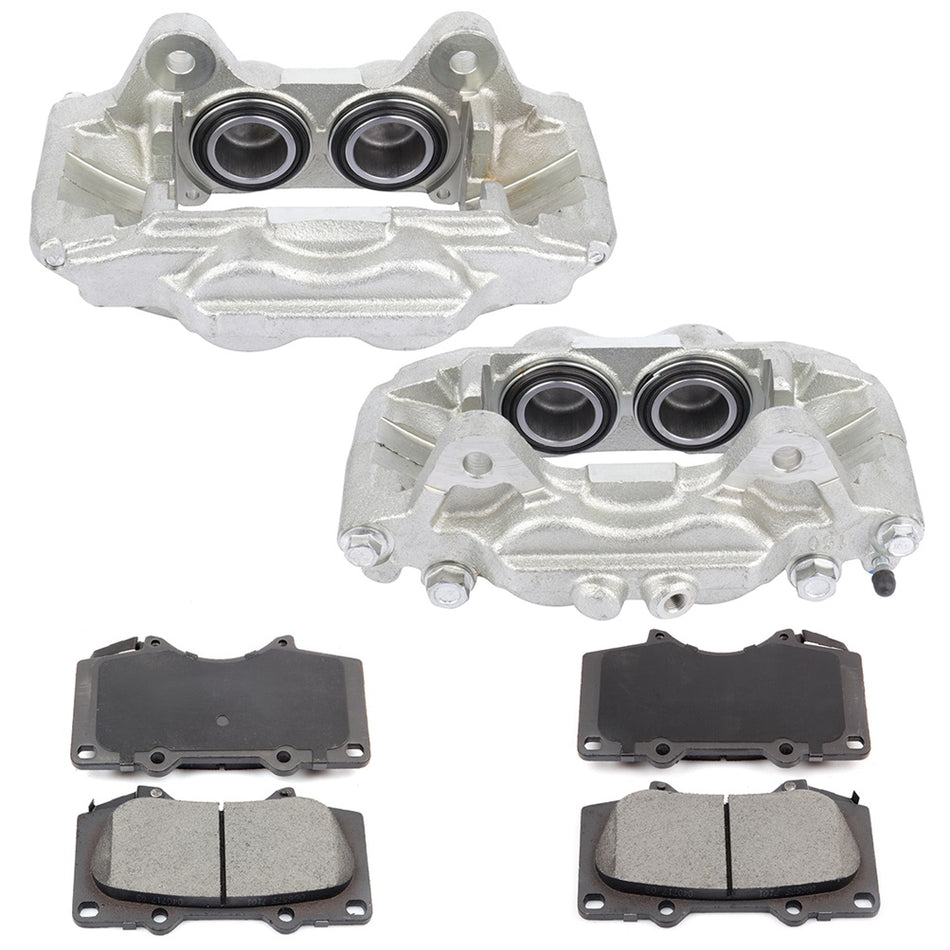 Front Brake Calipers And Ceramic Pads For Toyota 4Runner Tacoma 2005 2006-2009