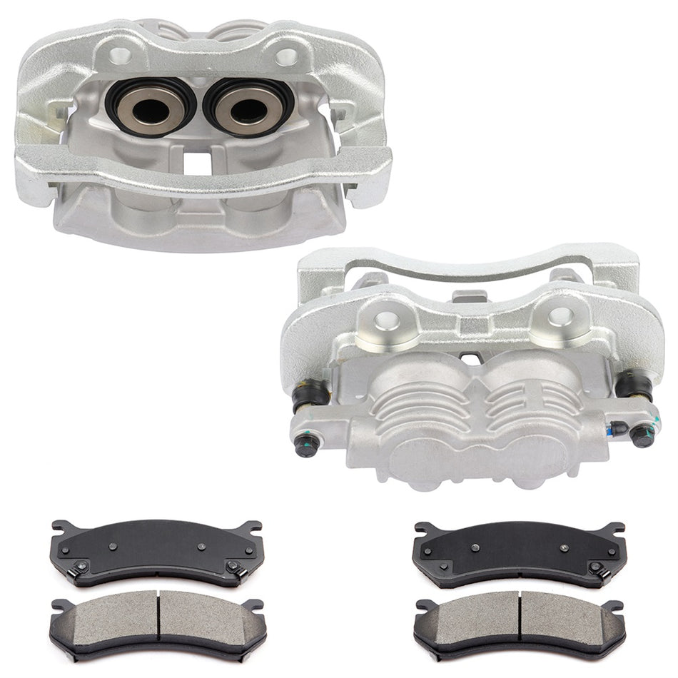 Rear Brake Calipers And Ceramic Pad For GMC Sierra 1500 Chevrolet Silverado 1500