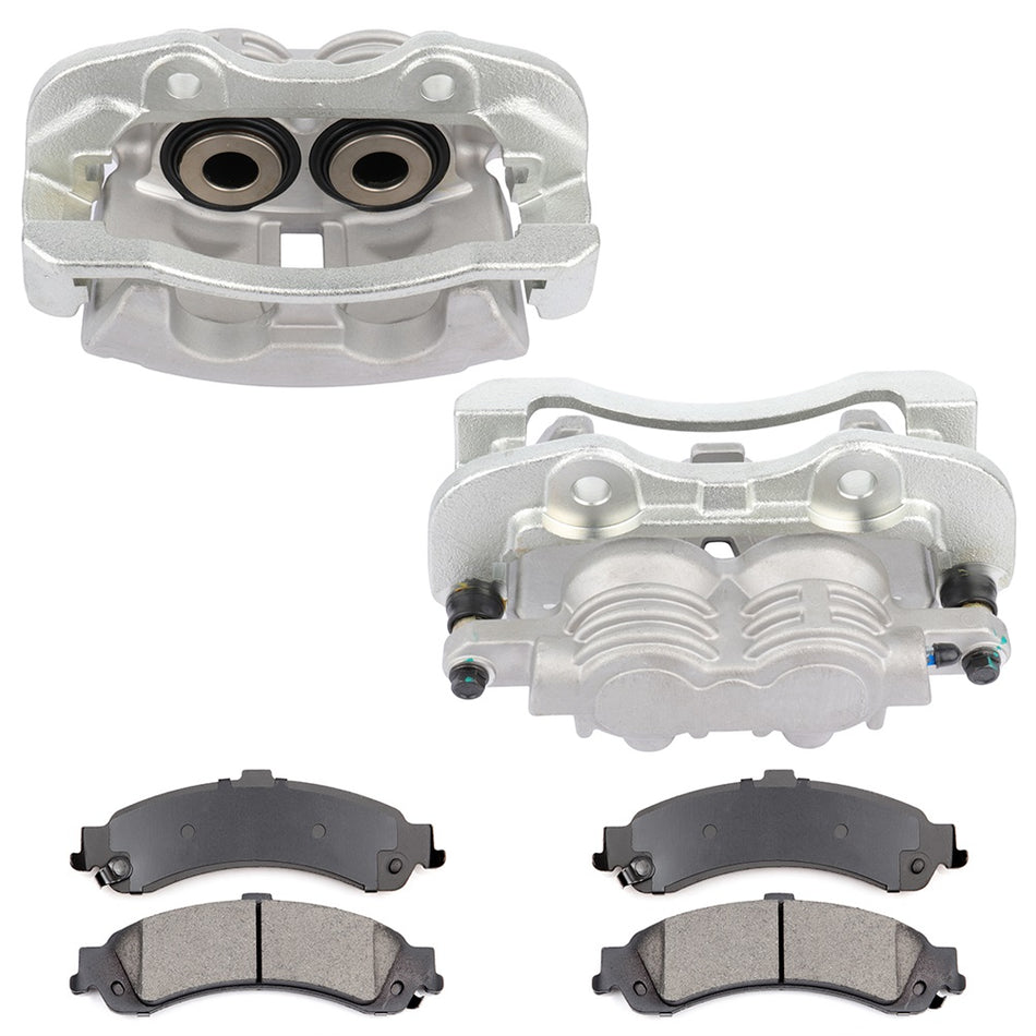 Rear Brake Calipers And Ceramic Pads For Chevrolet Avalanche Silverado 1500 HD