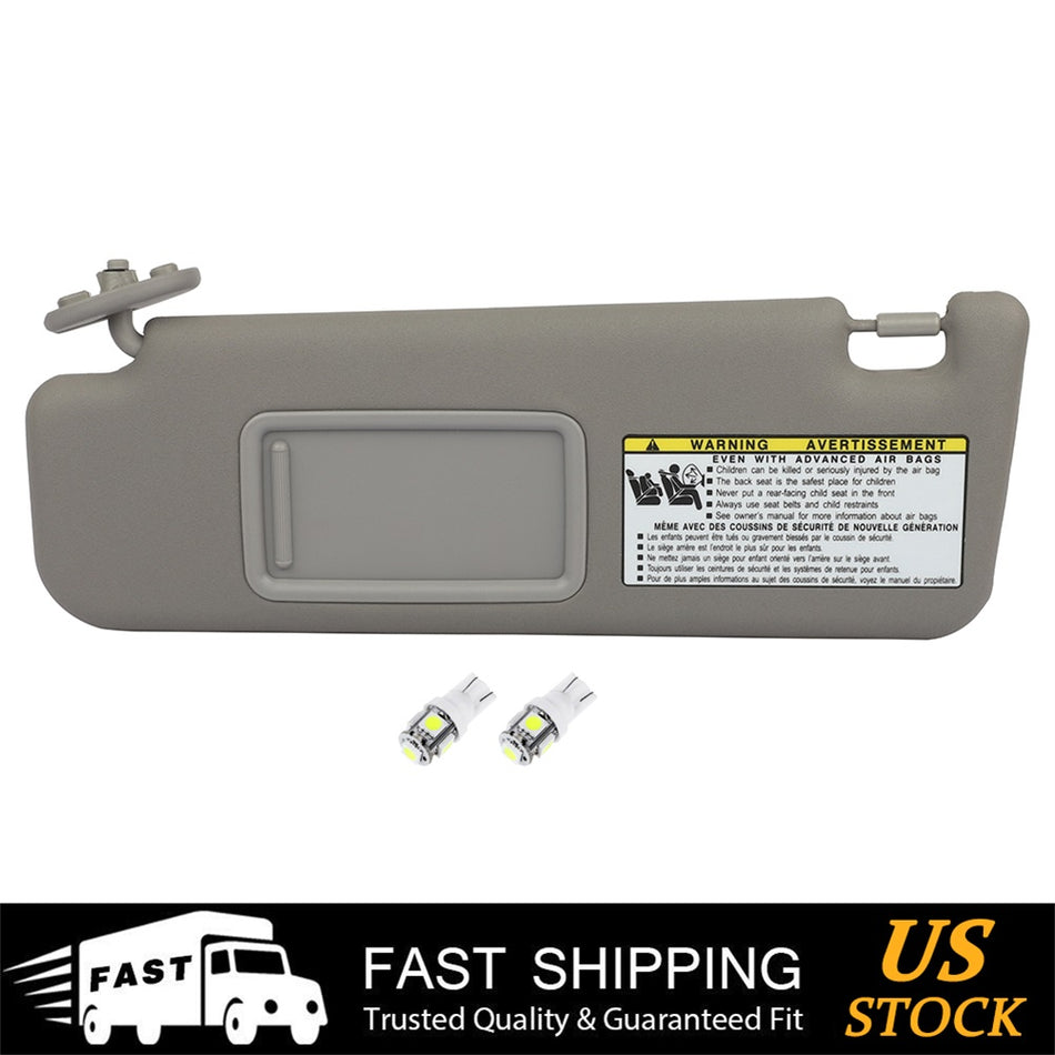 For Toyota 4Runner 2004-2008 LH Side Sun Visor Grey + License Plate Light Free
