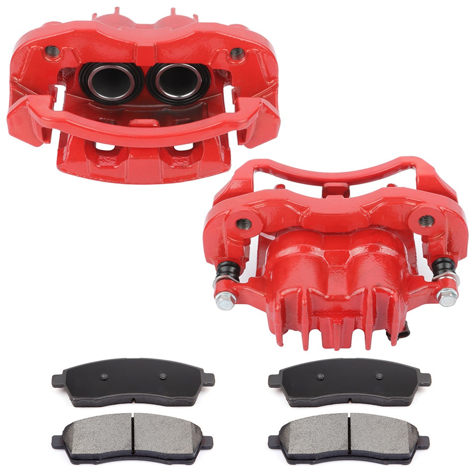 Rear Brake Calipers And Ceramic Pads For Ford Excursion F-250 Super Duty 2000-04