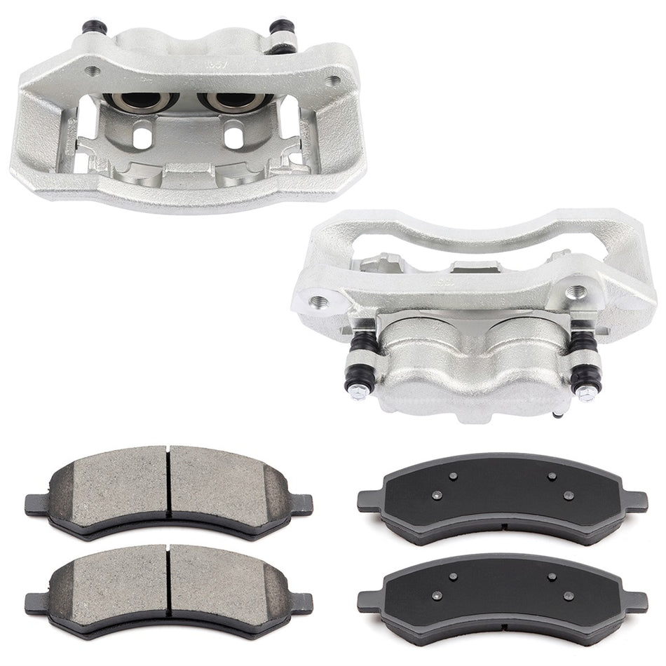 Front Brake Calipers And Ceramic Pads For Dodge Ram 1500 2006 2007 2008