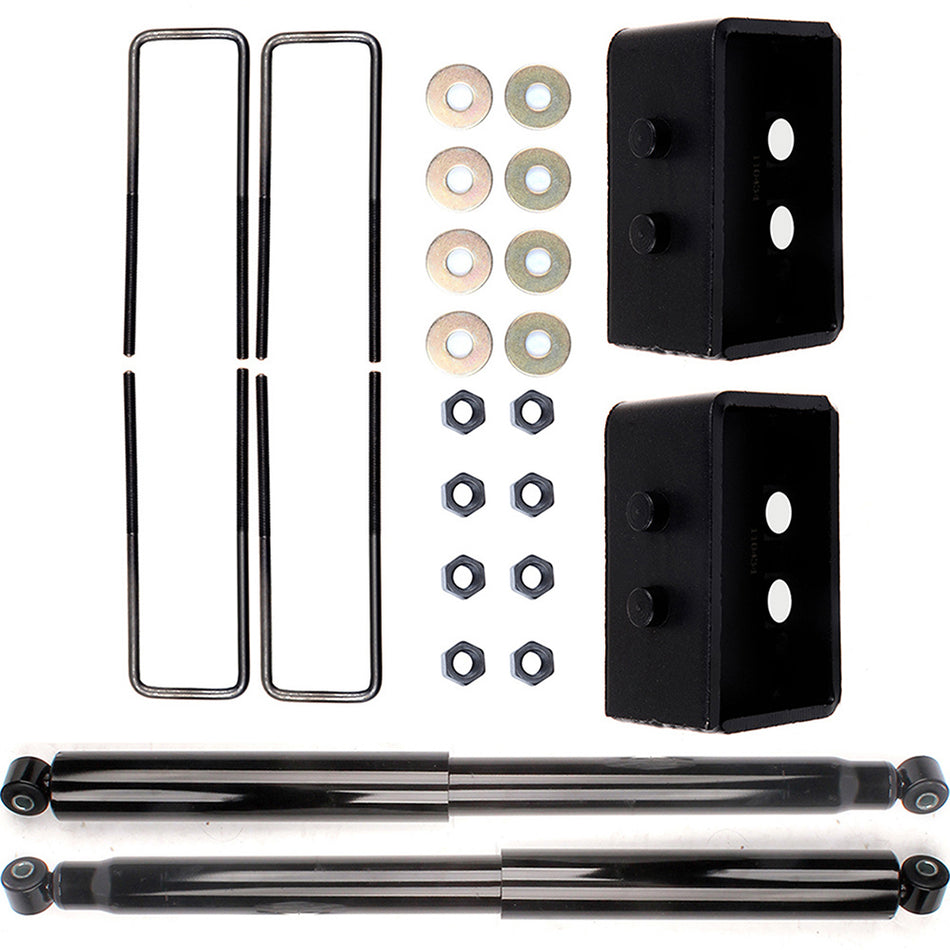 2 inch Rear Leveling Lift Kit & Rear Shocks Struts Absorber For Ford F-150 2004-2008