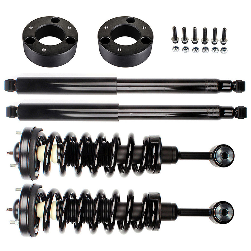 3 inch Front Leveling Kit & Front Struts Coil Spring & Rear Shocks For Ford F-150