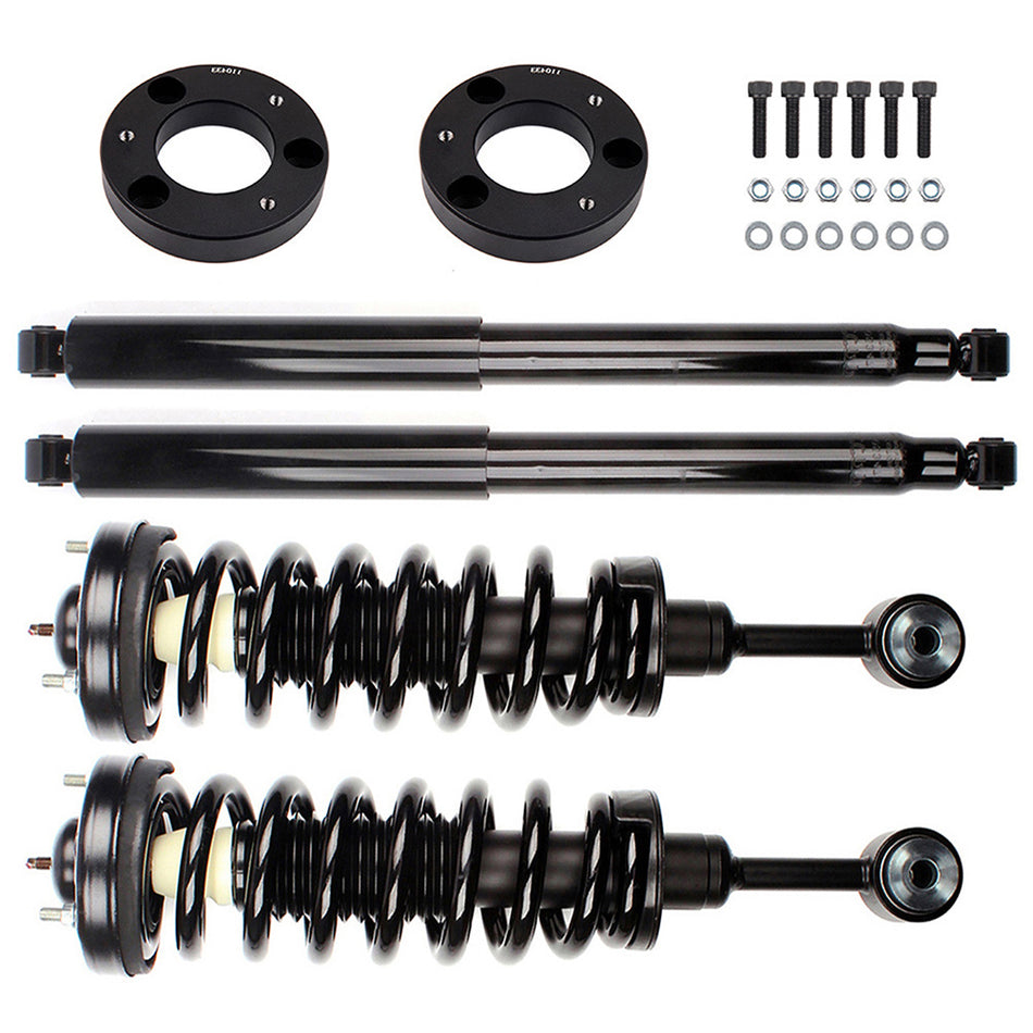1.5 inch Front Leveling Kit & Front Struts Coil Spring & Rear Shocks For Ford F-150