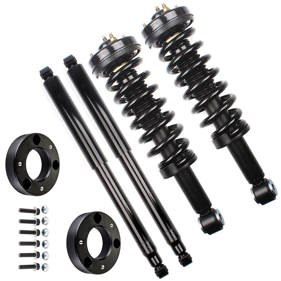 For 2009-2012 Ford F-150 2 inch Front Leveling Lift Kit & Front Struts & Rear Shocks