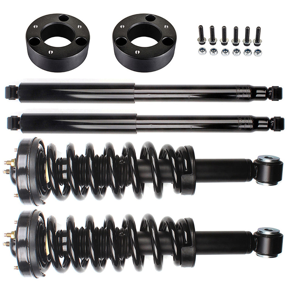 3 inch Front Leveling Lift Kit & Front Struts & Rear Shocks For Ford F-150 2009-2012