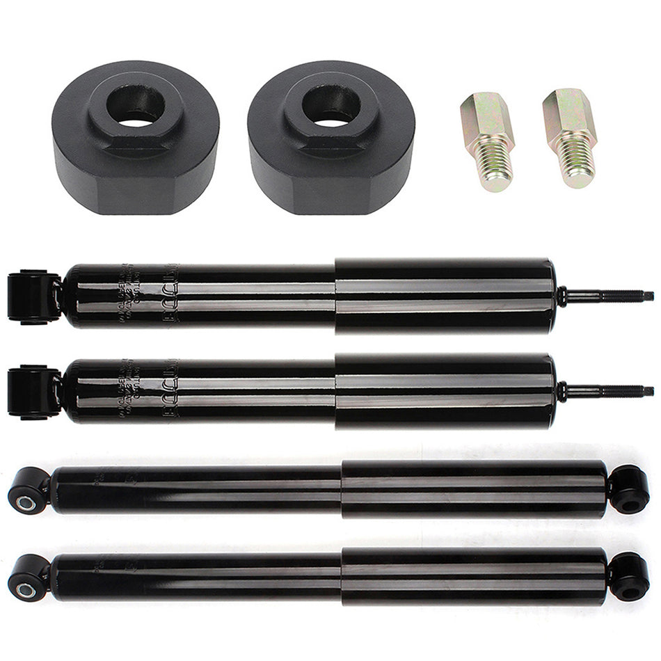 2 inch Front Leveling Kit & Full Set Shocks Struts For Ford F150 1985-1996 RWD (2WD)
