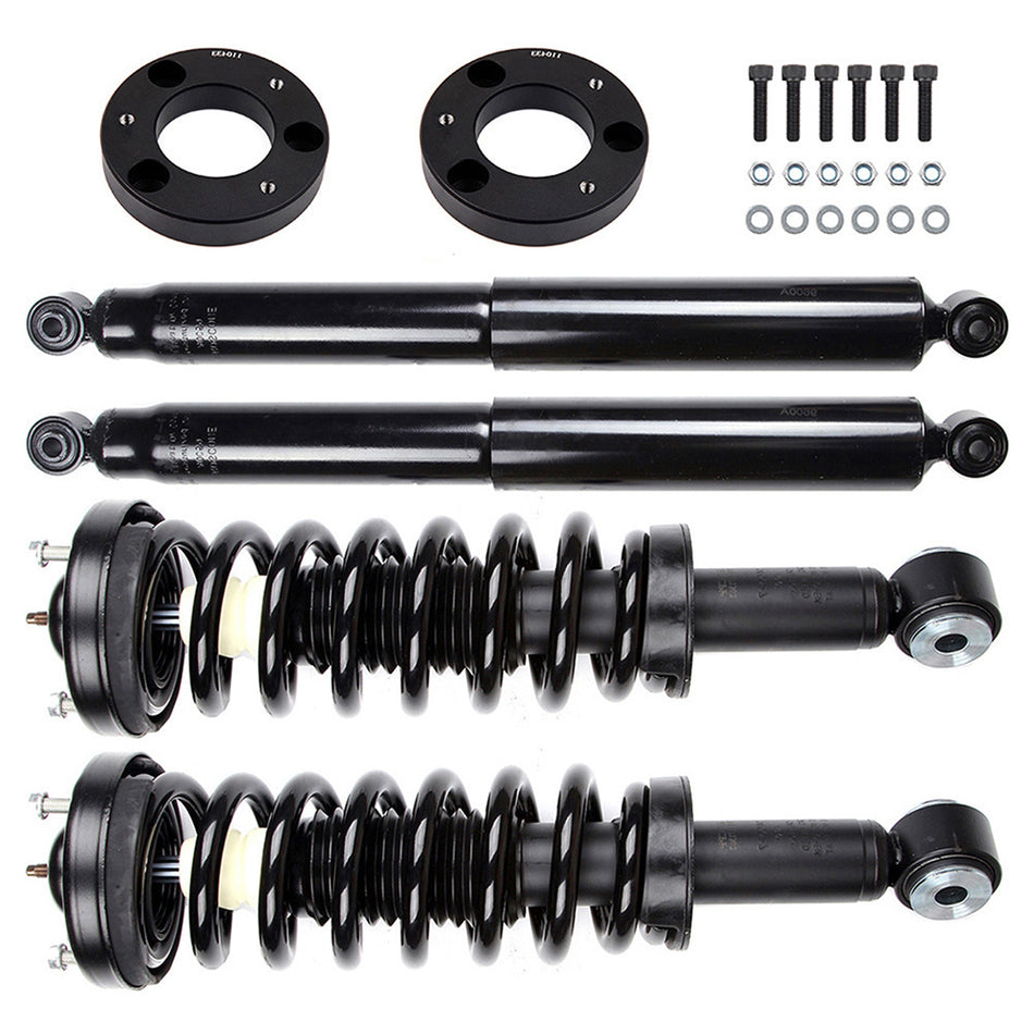1.5 inch Front Leveling Kit & Front Struts & Rear Shocks For Ford F-150 2004-2008