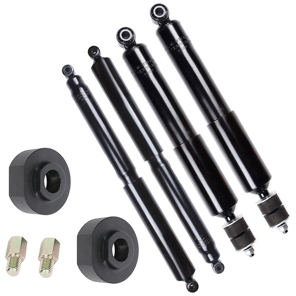 2 inch Front Leveling Kit & Shock Strut For 1999-2004 Ford F-250 Super Duty F-350