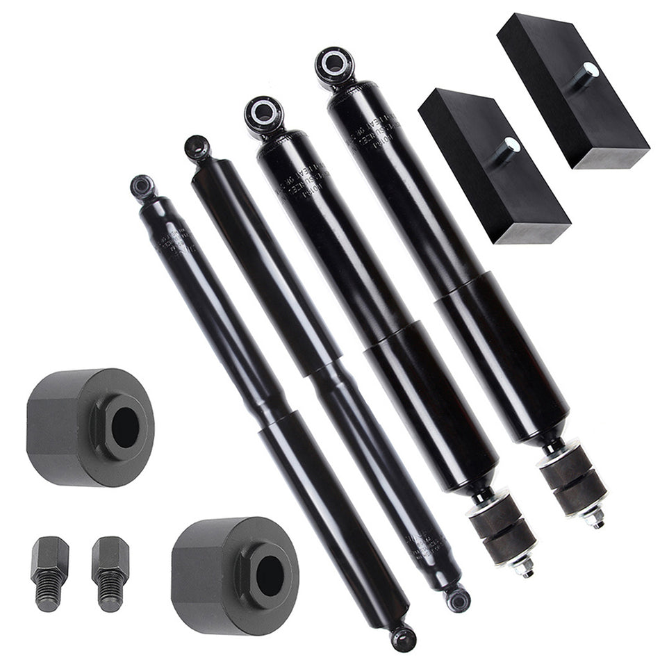 3 inch F 1 inch R Leveling Kit & Shock Strut For 00-04 Ford F-250/ F350 Super Duty 2WD