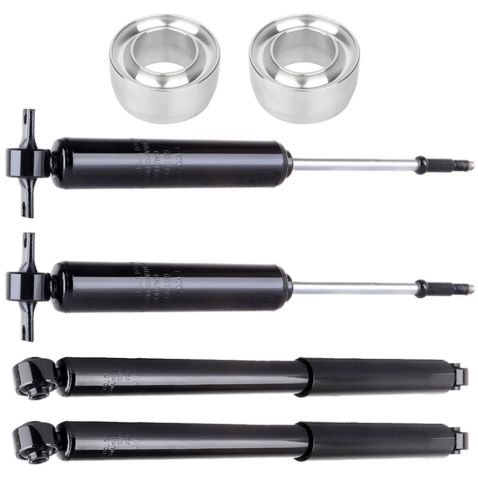 3 inch Front Leveling Kit & Full Set Shocks Struts For Dodge Ram 1500 2500 3500 2WD
