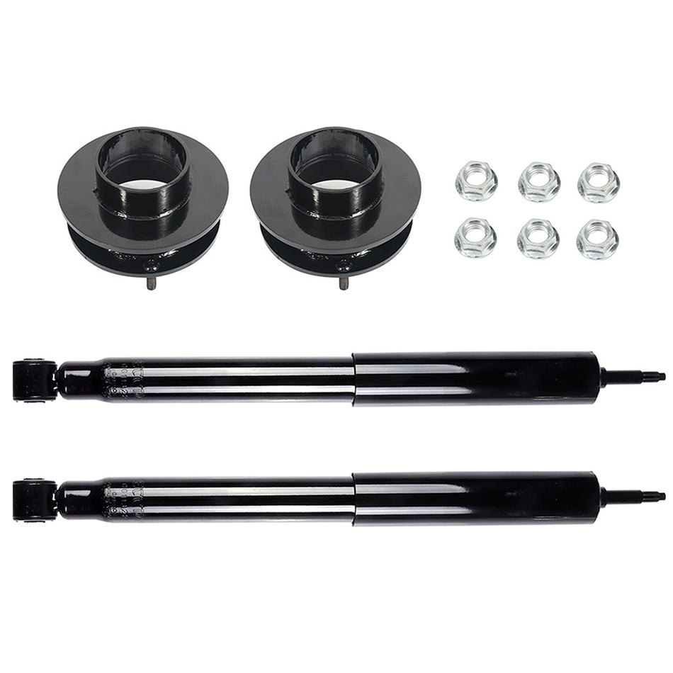 2 inch Front Leveling Kit & 2x Front Shocks Struts For Dodge Ram 1500 2500 1994-2001