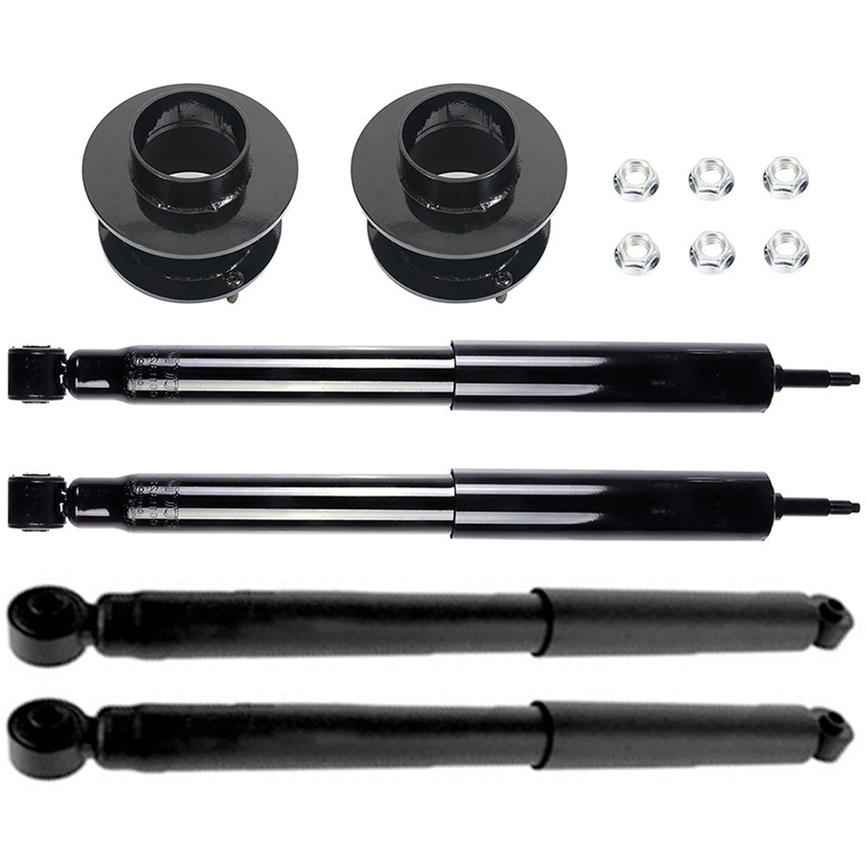 3.5 inch Front Leveling Kit & Full Set Shocks Struts For Dodge Ram 1500 2500 1994-01