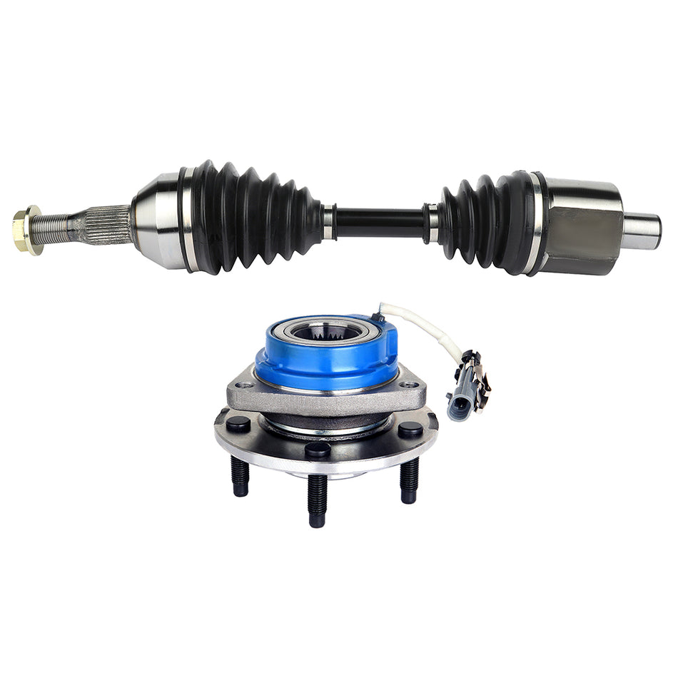 05-09 Buick Allure 00-11 Chevrolet Impala Front Left Wheel Hub Bearing & CV Axle Shaft