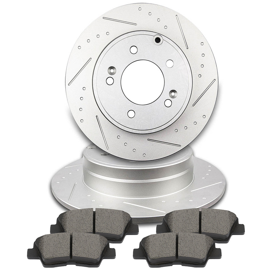 Ceramic Brake Pads And Rotors Hyundai 09-11 Azera 09 Sonata Rear